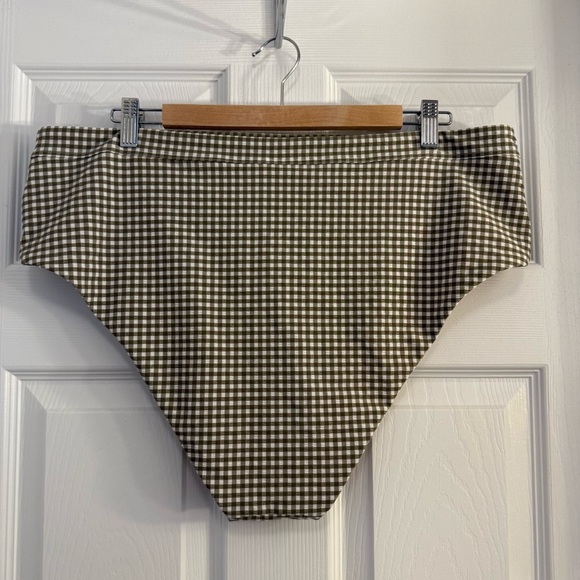 NWT Madewell High-Rise Bikini Bottom in Seersucker - Picture 2 of 5